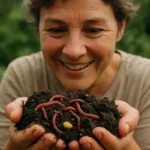 Entretien d’un lombricomposteur domestique : observer le compost dans le bac ne permet pas d’attester une reproduction.