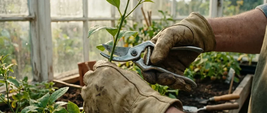 La bouture de chèvrefeuille se prépare en dégageant la base du rameau avant sa plantation dans un substrat léger ; la reprise n’est pas garantie.
