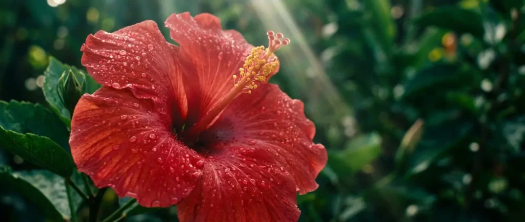 Hibiscus de jardin en fleurs, un arbuste ornemental dont l’identification aide à choisir des soins adaptés à son espèce.