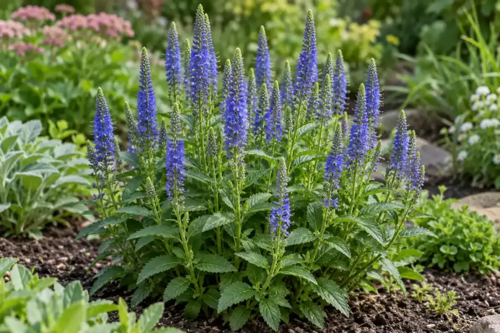 La véronique vivace fleurie introduit le sujet du choix entre Veronica herbacée et Hébé, sans représenter tous les types.
